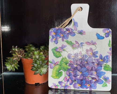 Thớt gỗ trang trí loại nhỏ 15 x 15cm