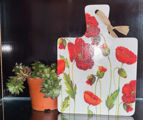 Thớt gỗ trang trí loại nhỏ 15 x 15cm