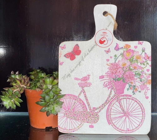 Thớt gỗ trang trí loại nhỏ 15 x 15cm