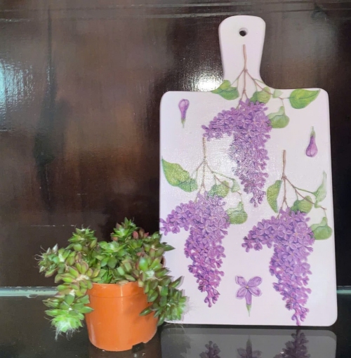Thớt gỗ trang trí loại lớn 17,5 x 23,5cm