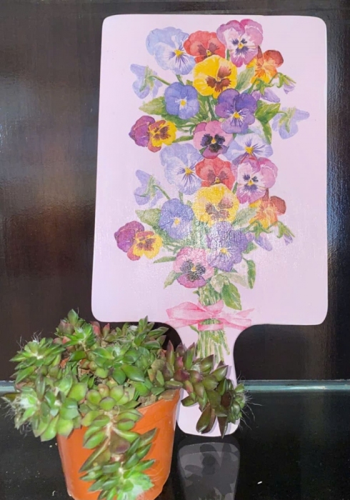 Thớt gỗ trang trí loại lớn 17,5 x 23,5cm