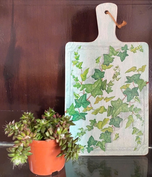 Thớt gỗ trang trí loại lớn 17,5 x 23,5cm