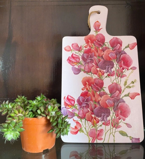 Thớt gỗ trang trí loại lớn 17,5 x 23,5cm