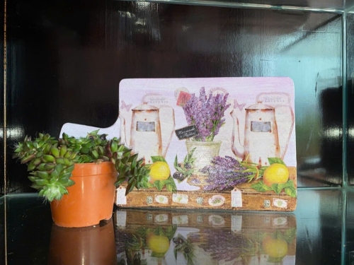 Thớt gỗ trang trí loại lớn 17,5 x 23,5cm