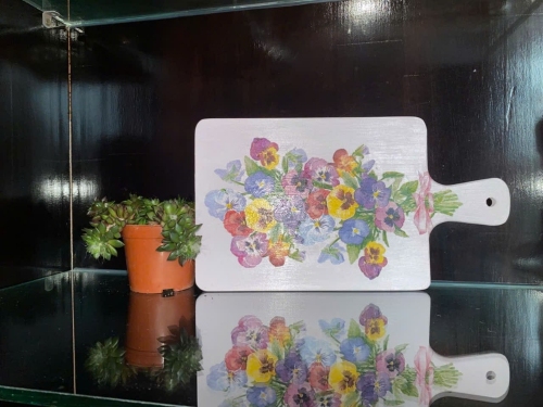 Thớt gỗ trang trí loại lớn 17,5 x 23,5cm