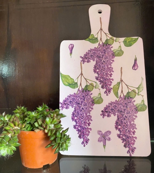 Thớt gỗ trang trí loại lớn 17,5 x 23,5cm